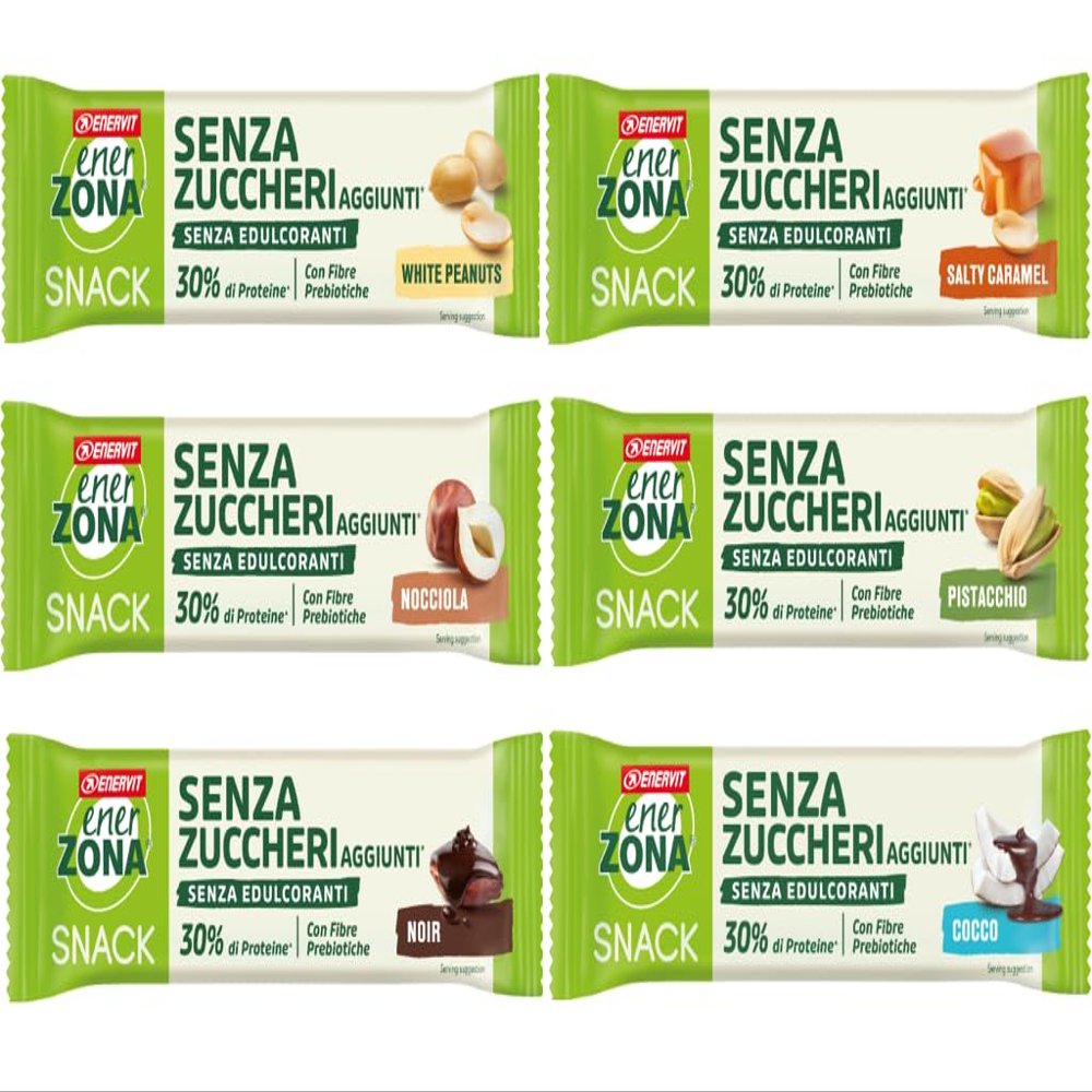 EnerZona Snack Balance Variety Pack 30 Bars 33g 10 Cookies + 10 Crunchy Choco + 10 Noir