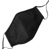 Komonee 5 x 4 Ply Black Face Mask: Winter Washable Reusable Cloth Mouth Cover - Breathable Dustproof Protection for Men & Women - Thermal Warmth for Outdoors, Cycling, Skiing & Daily Use - Adjustable view 2