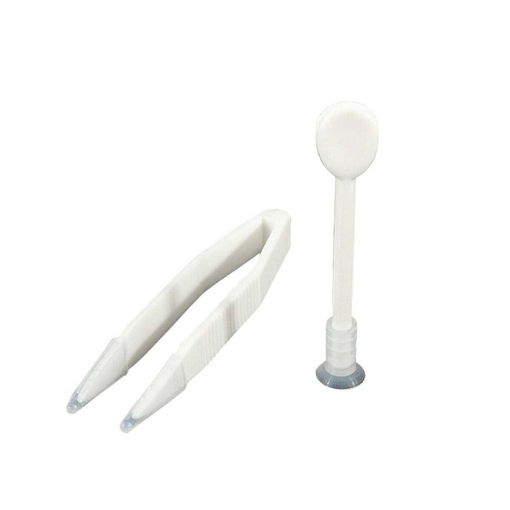 HoitoDeals 3Pcs Set Contact Lens Inserter Remover Soft Tip Tweezers & Case Kit