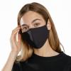 Komonee 3 x 4 Ply Black Face Mask: Winter Washable Reusable Cloth Mouth Cover - Breathable Dustproof Protection for Men & Women - Thermal Warmth for Outdoors, Cycling, Skiing & Daily Use - Adjustable view 1