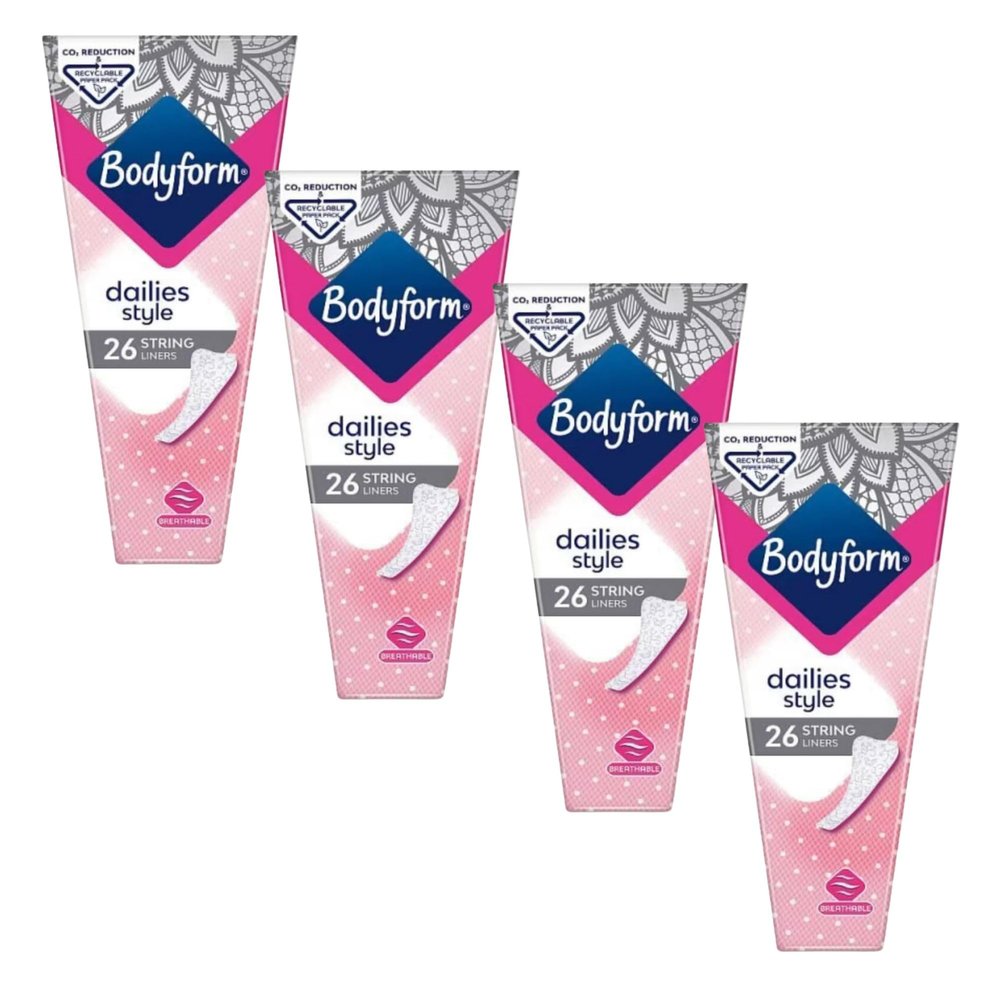 Bodyform Dailies Thong String Liners 30 x 4 Packs Bulk Buy Multipack