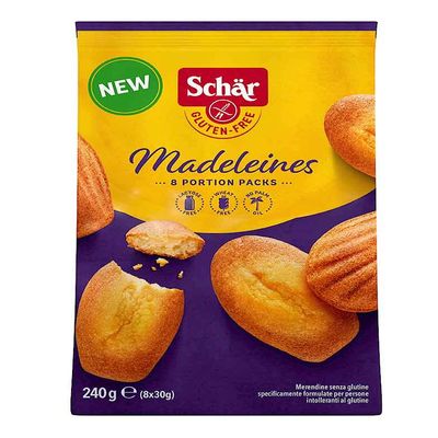 Schar Madeleines Merendina Senza Glutine e Senza Lattosio, 8 x 30g