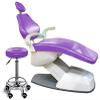ORILAO 4Pcs/Set Protective Full Dental Chair Cover - Elastic Waterproof Protective Case PU Leather Dental Chair Seat Cover Headrest Backrest Protector Dentist Equipment (Purple, Large size) view 4