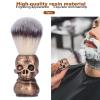Yinhing Unique Skull Modeling Vintage Handle Shaving Brush For Men,Easier to Generates a Fabulous Lather view 4