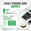 Calcium Magnesium Vitamin D Vitamin C Powder - Instant Pure Powder for Fizzy Drink 200g | Scoop Included | 400mg of Cal Gluconate, 200mg of Mag Carbonate, 500mg of VIT C and 25mcg of VIT D3 view 2