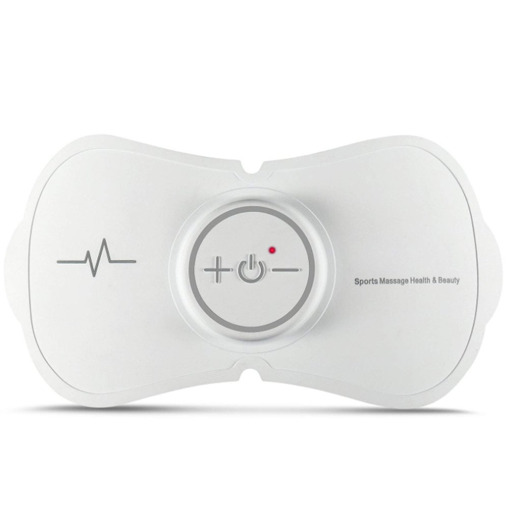 0 Outdoor Mini Cervical Massager, Portable Electric Wireless Tens Machine for Body Muscle Pain Relief and Muscle Relaxation Stickers, 3 Modes, 15 Speeds, Portable and Durable, Soft Material