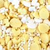 BakeArt | Easter Sprinkles | White & Yellow | Edible Cake Decorations |Mix of Yellow Ducks & Eggs, White Ducks & 100s & 1000s | Quacker Sprinkles | 1kg BA104147 view 1