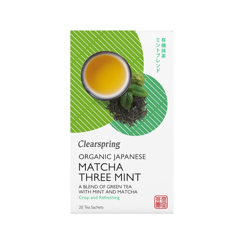 Clearspring Organic Japanese Matcha Three Mint - 20 Tea Sachets