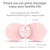 0 Outdoor New Portable Mini Cervical Massager, Electric Neck Massager Cervical Massage Stimulator for Pain Sciatica Arthritis Relief, Automatic Power off Function, Bring a Healthy Life,Pink view 3