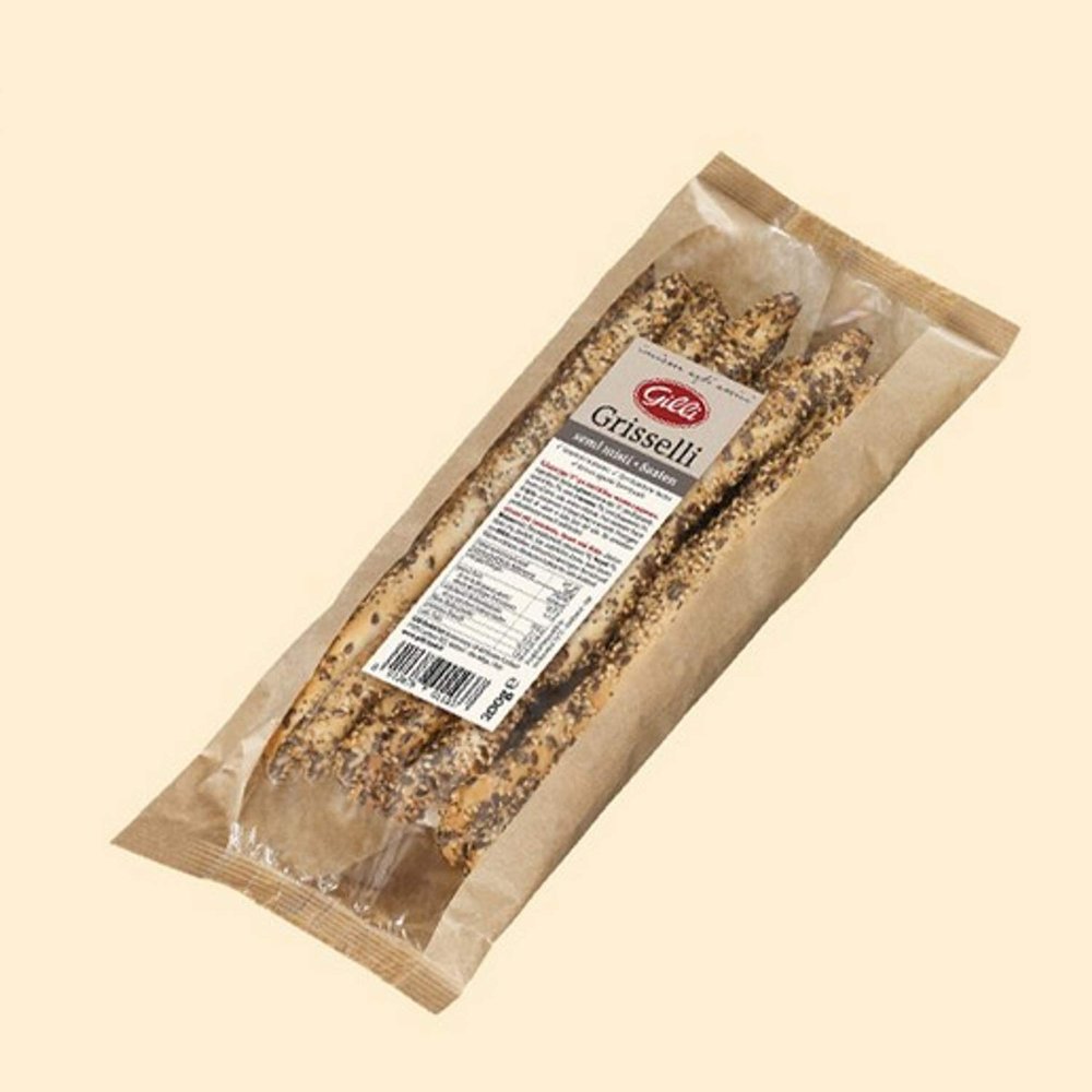 Grisselli Hand-Rolled with Seeds 200 gr. - Gilli