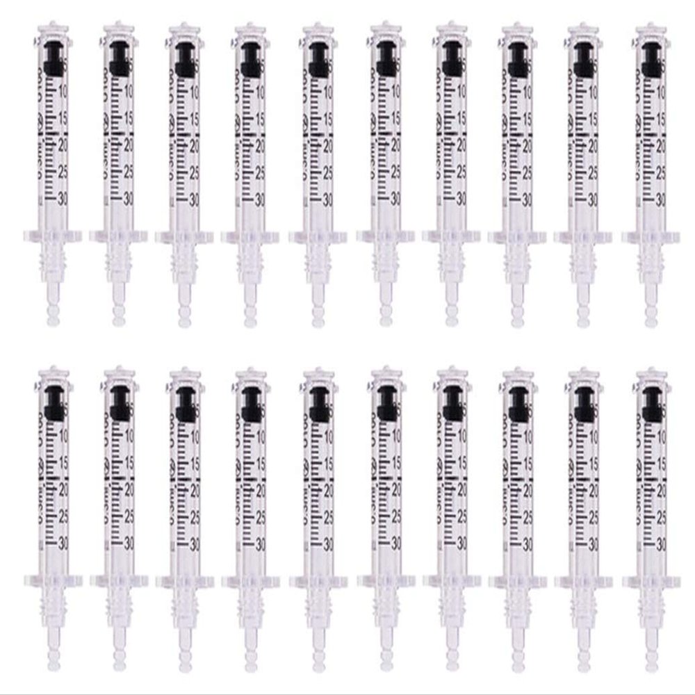 20 Pieces Hyaluron Pen Needle-Free Hyaluronic Acid Ampoules Hyaluron Pen Syringes 0.3 Ml Ampoule Head Consumables Sterile Ampoule