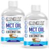 2x500ml Onyx MCT Oil High Potency C8 Premium Coconut Oil Ketones Booster - Suitable for Ketogenic, Paleo, Vegan & Low Carb Diet (UNFLAVOURED) Twin Pack 2 x 500ml view 1