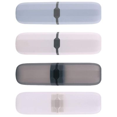 Cabilock 4pcs Toothbrush and Toothpaste Storage Box Travel Cases Holders for Toothbrush and Toothpaste for Travel and Daily Use