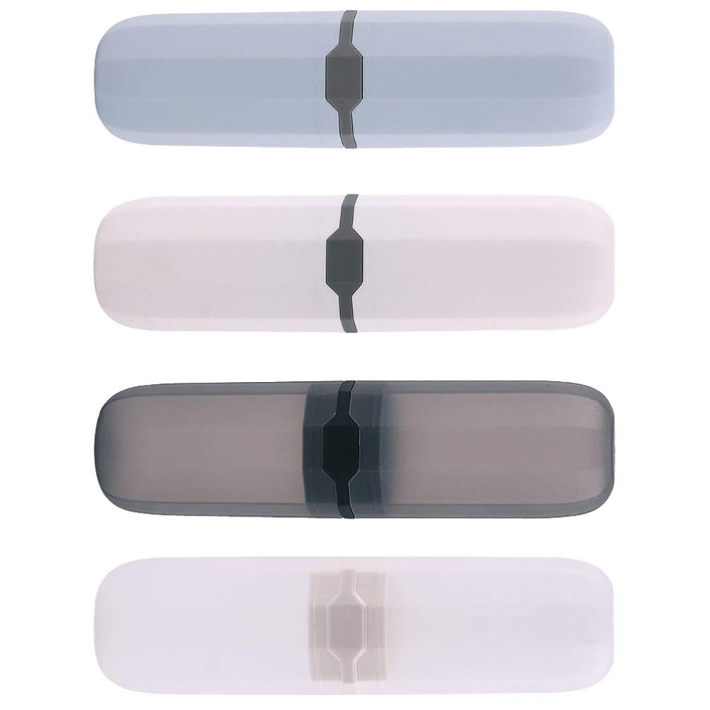 Cabilock 4pcs Toothbrush and Toothpaste Storage Box Travel Cases Holders for Toothbrush and Toothpaste for Travel and Daily Use