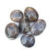 NUJA Natural black moonstone palm stones quartz mineral crystals massage healing gemstones for fine gift (Color : 1pcs, Size : 40 60mm) view 2