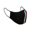 Sugar Reef Protective mask in antibacterial fabric - VERTICAL ITALIAN FLAG -fashion accessory - elastic and comfortable - washable and reusable - unisex view 3
