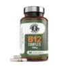 Barefoot Nutrition - B12 Complete, High Strength Supplement, Methylated B 12 (1000g) - with Cofactors Methyl folate (400g) & D-Biotin (400g) - 60 x 1 A Day Vegan-Friendly Capsules view 1