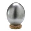 Klocke Dekorationsbedarf South African Coloured Ostrich Egg - High Quality - 1 Piece (without Base) - Emptied & Blowed & Cleaned (Silver) view 2
