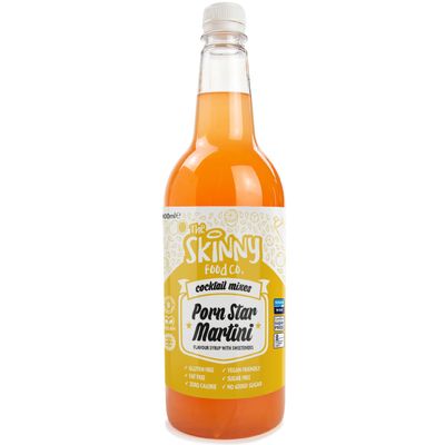 Skinny Food Co Sugar-Free Porn Star Martini Skinny Cocktail Mixer  1 Litre - Low Calorie, 0g Sugar - Vegan, Gluten-Free & Keto Friendly - Tropical flavour with Mango, Passion Fruit & Orange