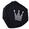 Face Mask Fashion Women Sparkly Rhinestone Queen Reusable Outdoor Drill Breathable Ice Cotton Windproof Mask Washable Adjustable Mask view 1