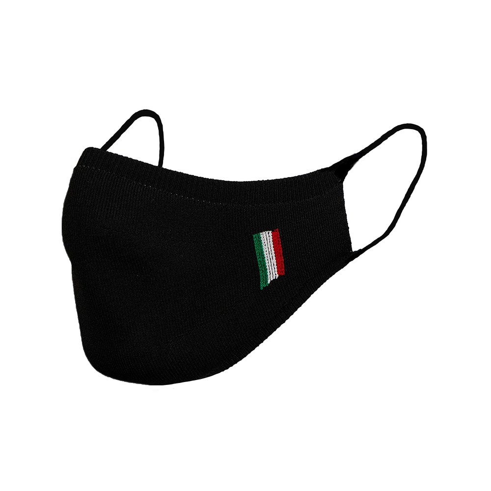 Sugar Reef Protective mask in antibacterial fabric - SMALL ITALIAN FLAG - fashion accessory - elastic and comfortable - washable and reusable - unisex