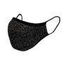 Sugar Reef Protective mask in antibacterial fabric - SILVER GLITTER - fashion accessory - elastic and comfortable - washable and reusable - unisex view 1
