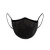 Sugar Reef Protective mask in antibacterial fabric - SILVER GLITTER - fashion accessory - elastic and comfortable - washable and reusable - unisex view 2