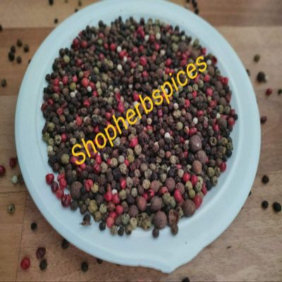 Whole Mixed Dried Peppercorns Pepper in 5 Colours Black White Pink Green Pimento (1kg)