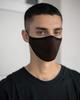 Sugar Reef Protective mask in antibacterial fabric - BROWN - fashion accessory - elastic and comfortable - washable and reusable - unisex view 4