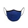 Sugar Reef Protective mask in antibacterial fabric - ELECTRIC BLUE GLITTER - fashion accessory - elastic and comfortable - washable and reusable - unisex view 2