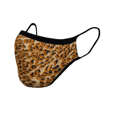 Sugar Reef Protective mask in antibacterial fabric - LEOPARD - fashion accessory - elastic and comfortable - washable and reusable - unisex