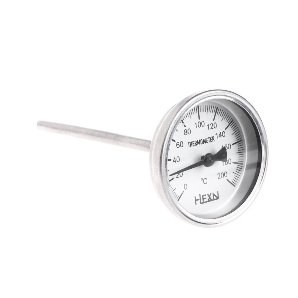 GUMEI Stainless Steel Bi-metallic Thermometer 1/4PT Thread L=100mm 0~50~300? WSS-303