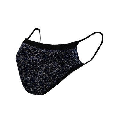 Sugar Reef Protective mask in antibacterial fabric - BLUETTE GLITTER - fashion accessory - elastic and comfortable - washable and reusable - unisex