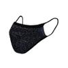 Sugar Reef Protective mask in antibacterial fabric - BLUETTE GLITTER - fashion accessory - elastic and comfortable - washable and reusable - unisex view 1