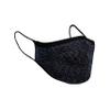 Sugar Reef Protective mask in antibacterial fabric - BLUETTE GLITTER - fashion accessory - elastic and comfortable - washable and reusable - unisex view 3