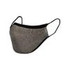 Sugar Reef Protective mask in antibacterial fabric - GOLD AND SILVER GLITTER - fashion accessory - elastic and comfortable - washable and reusable - unisex view 1