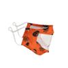 Komonee Kids Transparent See Through Cotton Washable Reusable Orange Halloween Childrens Face Mask Dustproof Cloth Clear Mouth Cover Covering For Boys Girls (Pack of 3) view 2