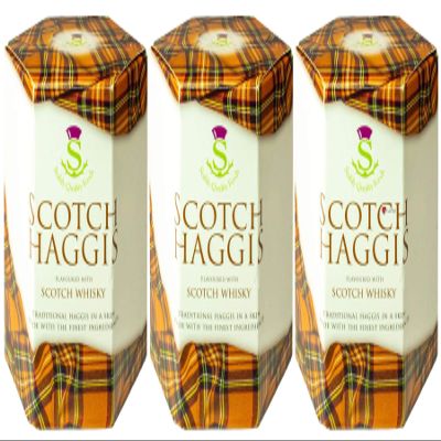 3 Pack Scottish Haggis in a Tin Scotch Whisky Flavoured - Tinned Scottish Food Gifts Scotland's National Dish