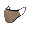 Sugar Reef Protective mask in antibacterial fabric - CAMEL GLITTER - fashion accessory - elastic and comfortable - washable and reusable - unisex view 1