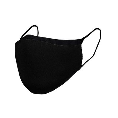 Sugar Reef Protective mask in antibacterial fabric - BLACK - fashion accessory - elastic and comfortable - washable and reusable - unisex