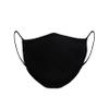 Sugar Reef Protective mask in antibacterial fabric - BLACK - fashion accessory - elastic and comfortable - washable and reusable - unisex view 2