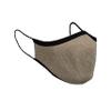 Sugar Reef Protective mask in antibacterial fabric - CAMEL WITH COLORS GLITTER -fashion accessory - elastic and comfortable - washable and reusable - unisex view 3