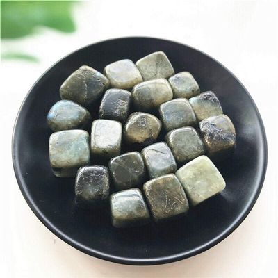 100g Natural Labradorite Cube Stone Grey Moonstone Gravel Rock Crystal Stones Natural Stones and Minerals