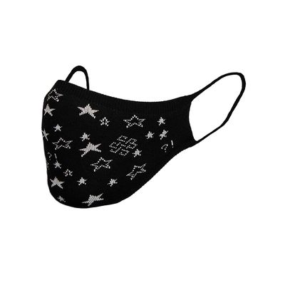 Sugar Reef Protective mask in antibacterial fabric - STARS - fashion accessory - elastic and comfortable - washable and reusable - unisex