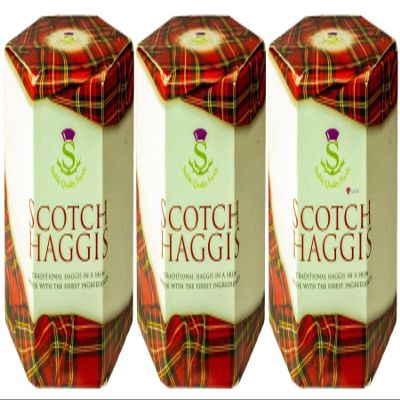 3 Pack Scottish Scotch Haggis in a Tin - Tinned Scottish Food Gifts Scotland's National Dish