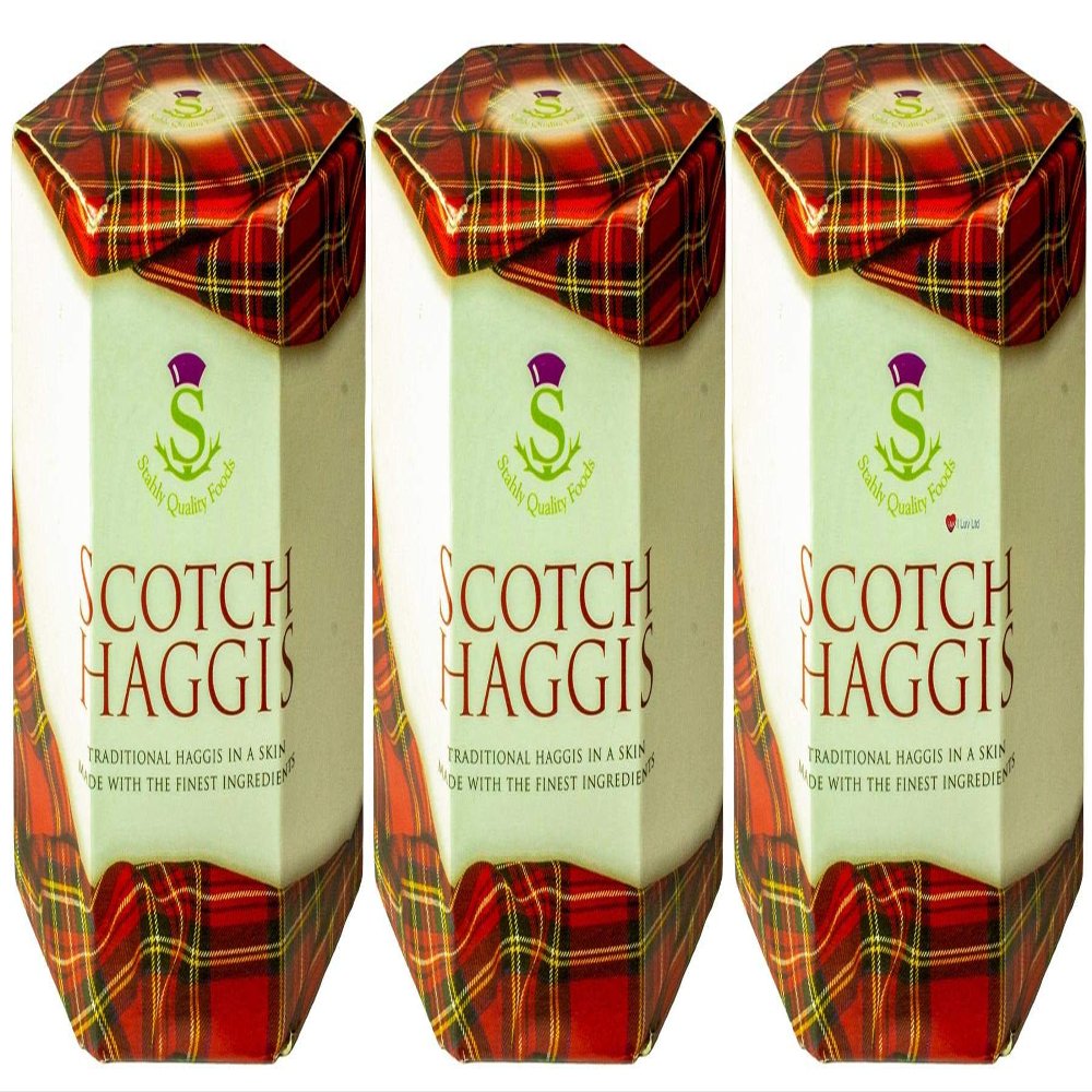 3 Pack Scottish Scotch Haggis in a Tin - Tinned Scottish Food Gifts Scotland's National Dish