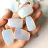 100g New Large Natural White Opal Rock Stone Gravel Crystal Polished Lucky Powerful Natural Stones and Minerals Fish Tank Stone view 4