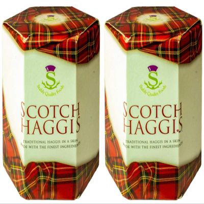 2 Pack Scottish Scotch Haggis in a Tin - Tinned Scottish Food Gifts Scotland's National Dish