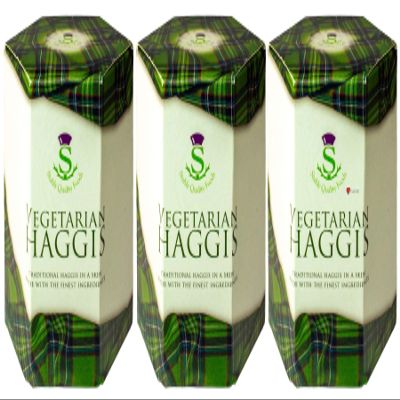 3 Pack Scottish Vegetarian Haggis in a Tin - Tinned Scottish Food Gifts Scotland's National Dish