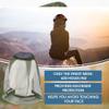 BOST Pack of 2 Head Net Face Mesh Head Cover for Outdoor Lovers to Protect Fly Screen, Mosquito and Other Flies for Men and Women view 2